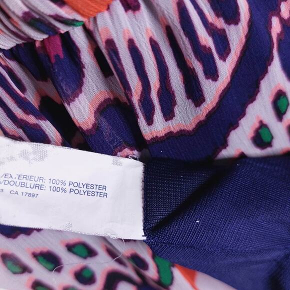 GAP Sheer Overlay Boho Aztec Spaghetti Strap Short Dress Large - Picture 9 of 9